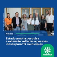 Os projetos serão desenvolvidos pela Universidade Estadual do Paraná (Unespar), por meio do programa Unespar 60+